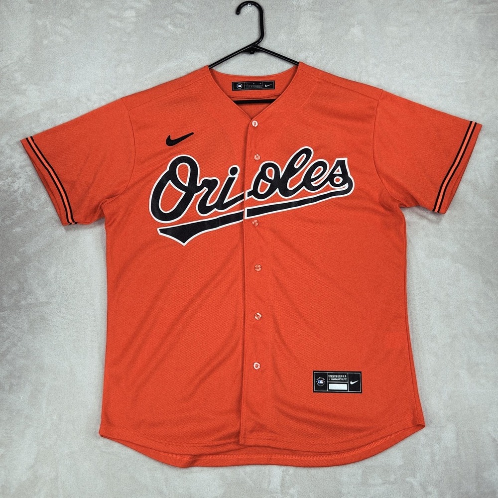 Holliday Jersey Mens Large Baltimore Orioles Nike Orange MLB Baseball